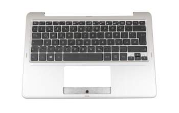 MP-12K16D0-9205W original Asus keyboard incl. topcase DE (german) black/silver