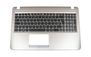 MP-13K96D0-G50 original Asus keyboard incl. topcase DE (german) black/silver for ODD slots