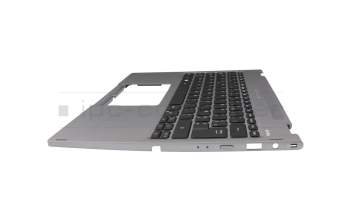 NKI13131EL original Acer keyboard incl. topcase FR (french) grey/grey with backlight