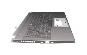 NKI141S0GY original Acer keyboard incl. topcase DE (german) grey/grey with backlight