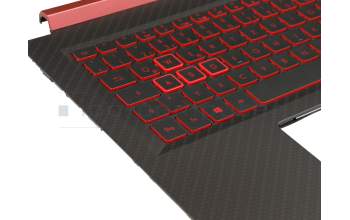 NKI151306M original Acer keyboard incl. topcase DE (german) black/red/black with backlight (Nvidia 1050)