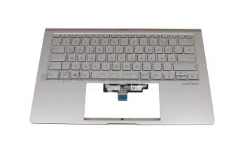 NSK-WRHBU 0G original Asus keyboard incl. topcase DE (german) silver/silver with backlight