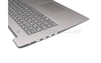 PC5C-GE original Lenovo keyboard incl. topcase DE (german) grey/silver (Fingerprint)