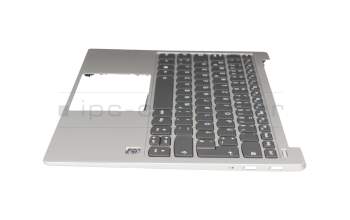 PD4SXB-GR original Sunrex keyboard incl. topcase DE (german) grey/silver with backlight