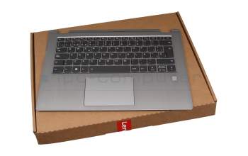 PK0900CK400 original LCFC keyboard incl. topcase SP (spanish) grey/silver with backlight