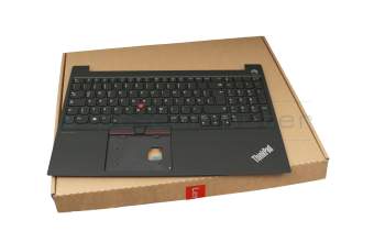 PK131D71B11 original Lenovo keyboard incl. topcase DE (german) black/black with backlight and mouse-stick