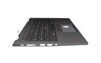 PK131L21B10 original Lenovo keyboard incl. topcase UK (english) black/grey with backlight and mouse-stick