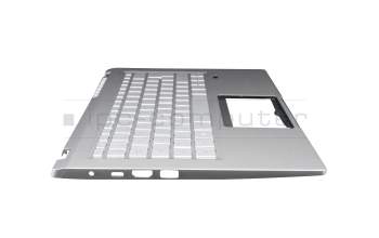 PK1334G1G13 original Acer keyboard incl. topcase DE (german) silver/silver with backlight