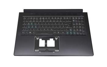 PK133BK1A13 original Acer keyboard incl. topcase DE (german) black/black with backlight