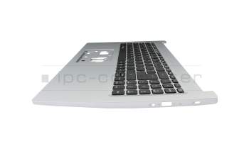 PK133N61A13 original Acer keyboard incl. topcase DE (german) black/silver