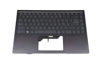 PN036356 original MSI keyboard incl. topcase IT (italian) grey/black with backlight