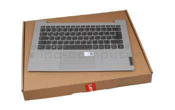 S000193 original Lenovo keyboard incl. topcase DE (german) grey/grey with backlight