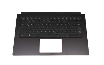 S1N3EDE2T2SA000L original MSI keyboard incl. topcase DE (german) black/black with backlight