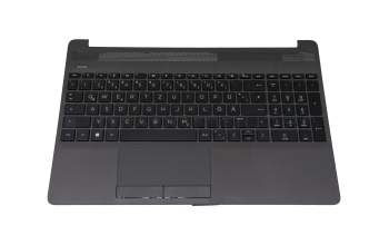 SB550A-73H3 original HP keyboard incl. topcase DE (german) black/grey