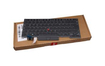 SG-95390-2DA original Lenovo keyboard DE (german) black/grey with backlight and mouse-stick