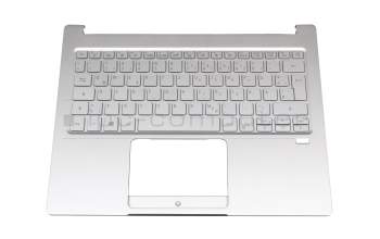 SKOLB516 C original Acer keyboard incl. topcase DE (german) silver/silver with backlight