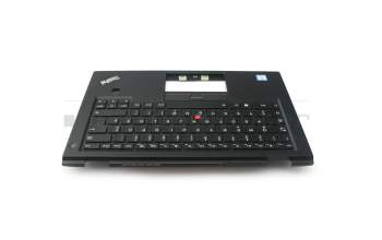 SN20K74758 original Lenovo keyboard incl. topcase DE (german) black/black with backlight and mouse-stick