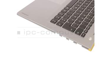 SN20K82296 original Lenovo keyboard incl. topcase DE (german) black/silver with backlight silver edge