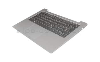 SN20M61689 original Lenovo keyboard incl. topcase DE (german) grey/silver with backlight