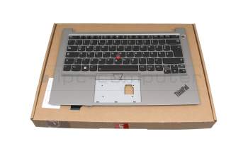 SN20W68660 original Lenovo keyboard incl. topcase DE (german) black/silver with backlight and mouse-stick