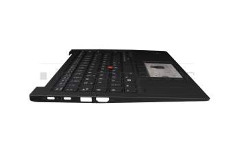 SN20Z77397-01 original Lenovo keyboard incl. topcase DE (german) black/black with backlight and mouse-stick