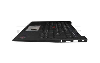 SN20Z77397-01 original Lenovo keyboard incl. topcase DE (german) black/black with backlight and mouse-stick