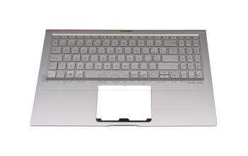 SN2580BL1SG-95710-2XA original Asus keyboard incl. topcase SF (swiss-french) silver/silver with backlight