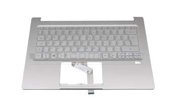 SV03P_A70SWL original Acer keyboard incl. topcase DE (german) silver/silver with backlight