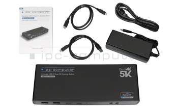 Schenker B513 (W650xx) Dual 4K Hybrid-USB Docking Station incl. 100W Netzteil from IPC-Computer