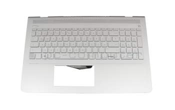 TFQ37G74TP903 original HP keyboard incl. topcase DE (german) silver/silver with backlight