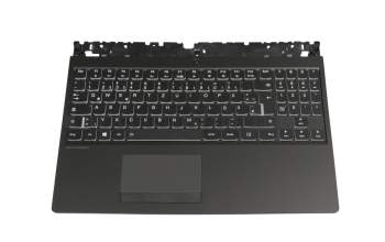 V160420JK1-GR original Sunrex keyboard incl. topcase DE (german) black/black with backlight