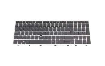 V162826DK1 BE original Sunrex keyboard BE (belgian) black/silver with backlight and mouse-stick