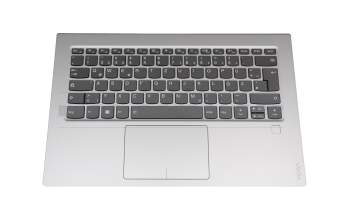 V163420AK1-GR original Sunrex keyboard incl. topcase DE (german) grey/silver with backlight