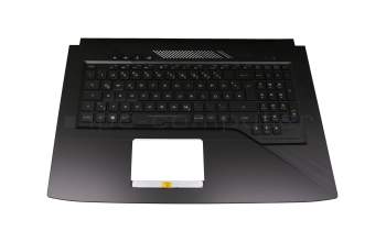 V170146DK1 original Sunrex keyboard incl. topcase DE (german) black/black with backlight (RGB Backlight)