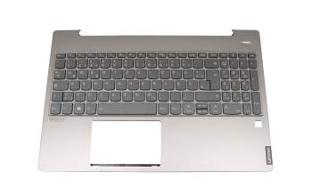 V171020BK1 original Lenovo keyboard incl. topcase DE (german) grey/silver with backlight