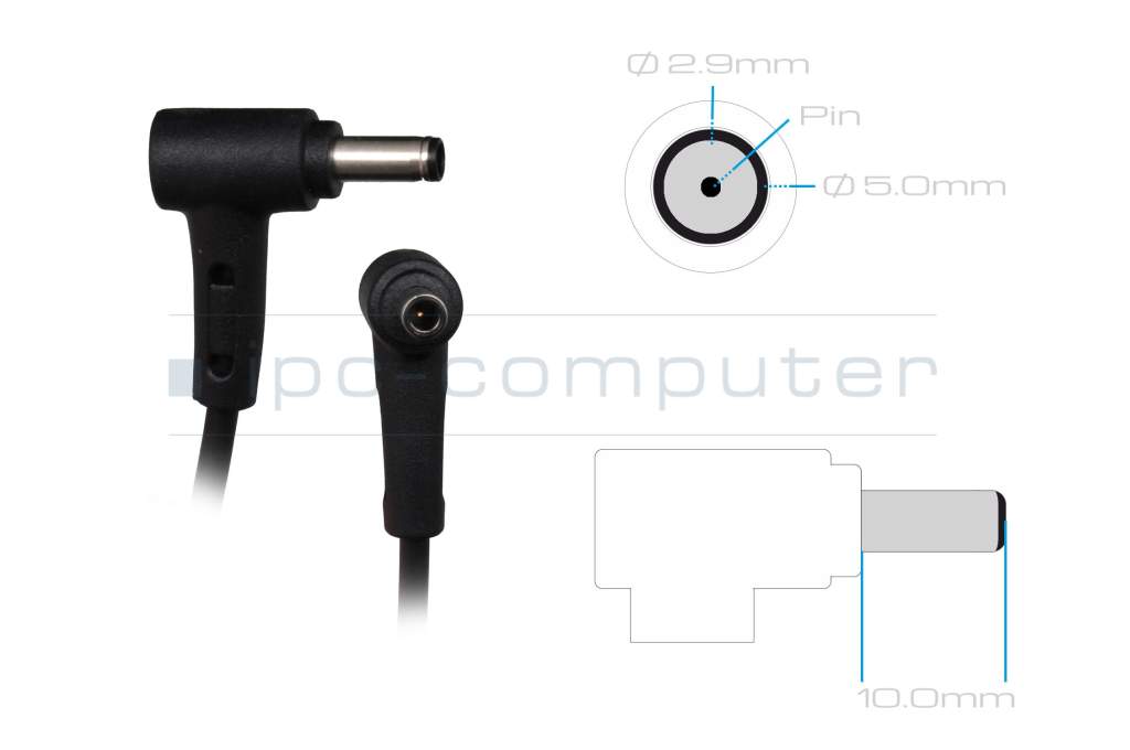 AC-adapter 65 Watt EU wallplug normal original for Asus VivoBook 16X  K3604VA 