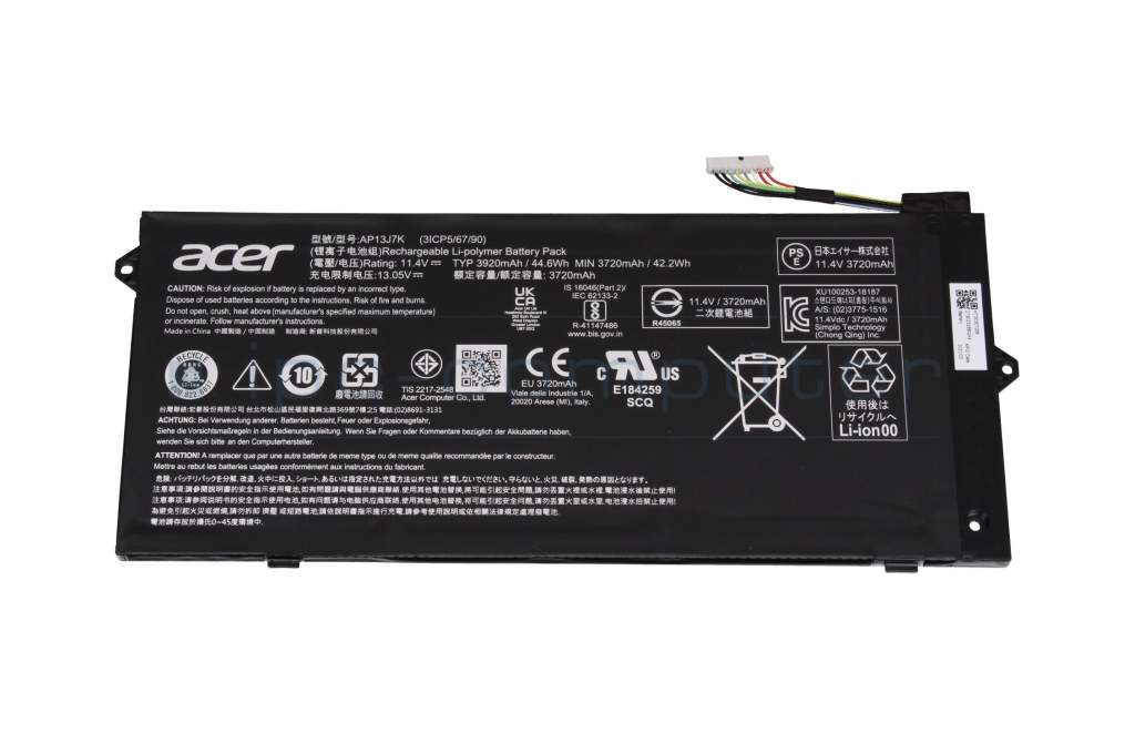 Battery 45Wh original suitable for Acer ChromeBook 311 C733