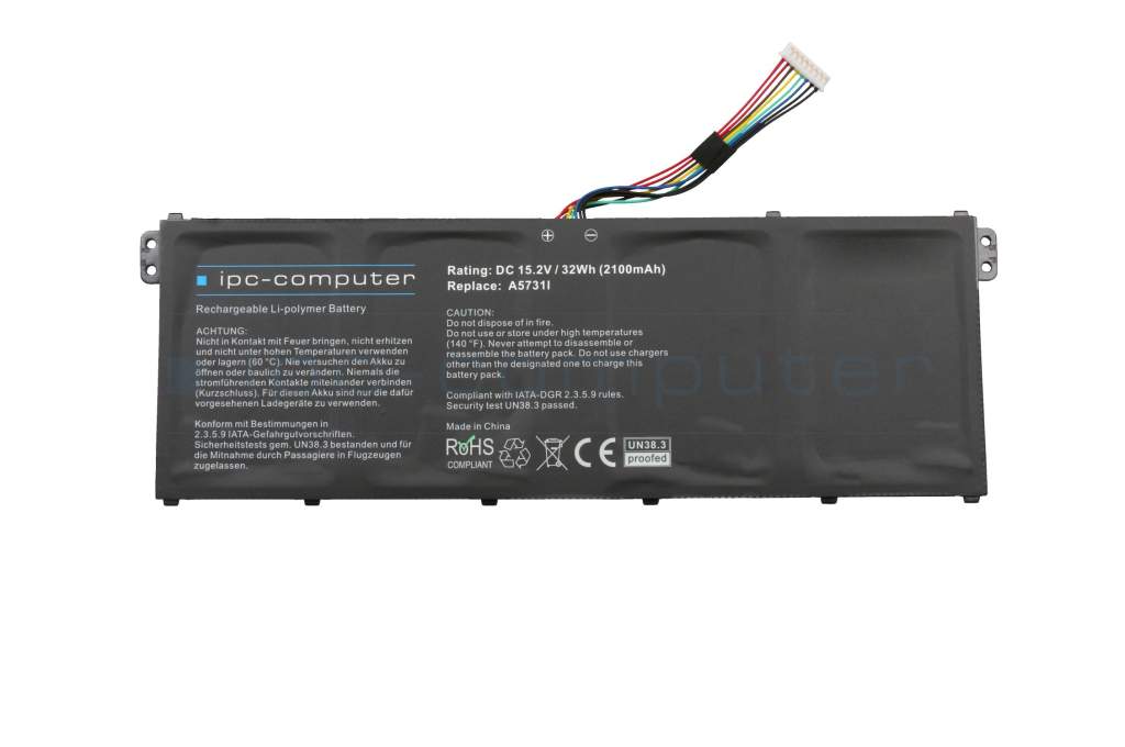 IPC Computer battery 32Wh 15.2V suitable for Acer Aspire R11 R3