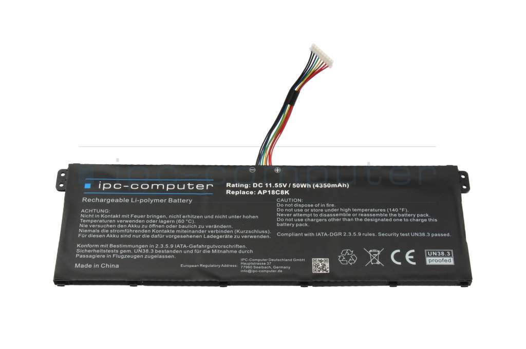 IPC Computer battery 50Wh 11.55V Typ AP18C8K suitable for Acer