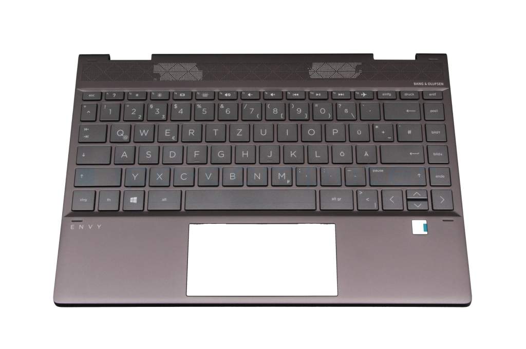 Keyboard incl. topcase DE (german) grey/grey with backlight