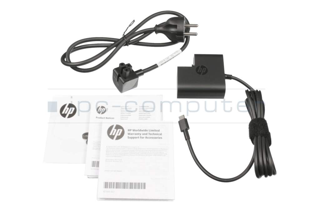 L30756-001 original HP USB-C AC-adapter 45 Watt - sparepartworld.com