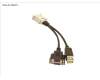 Fujitsu S26361-F4478-L2 FRONT Y-CABLE 2xUSB 1xVGA