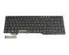 01859571 original Fujitsu keyboard FR (french) black/black