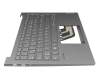 01900071 original Lenovo keyboard incl. topcase DE (german) grey/grey with backlight