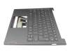 01900071 original Lenovo keyboard incl. topcase DE (german) grey/grey with backlight