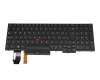 01YP786 original Lenovo keyboard CH (swiss) black/black with backlight and mouse-stick