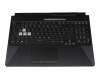 04060-1200300 original Asus keyboard incl. topcase DE (german) black/transparent/black with backlight