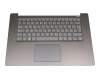 0A869000 original Lenovo keyboard incl. topcase DE (german) grey/grey with backlight