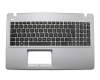 0KN0-PM1GE original Pega keyboard incl. topcase DE (german) black/grey