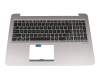 0KN0-UQ2UI13 original Pegatron keyboard incl. topcase US (english) black/grey with backlight